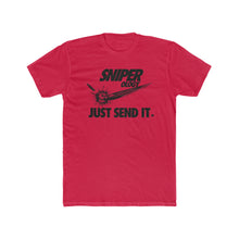 Load image into Gallery viewer, Just Send It - Men&#39;s Cotton Crew Tee - Sniperology