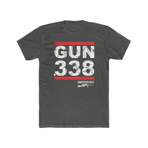 GUN .338 - Men's Cotton Crew Tee - Sniperology