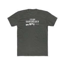 Load image into Gallery viewer, I Study Sniperology - Men&#39;s Cotton Crew Tee - Sniperology