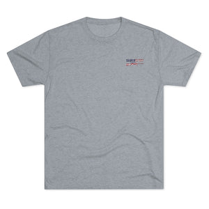 Stars and Stripes Tri-Blend Men's Crew Tee - Sniperology