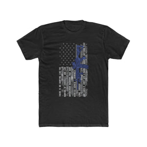 The Thin Blue Line - Patrol Rifle - The Hunting of Armed Criminals - Men's Cotton Crew Tee - Sniperology