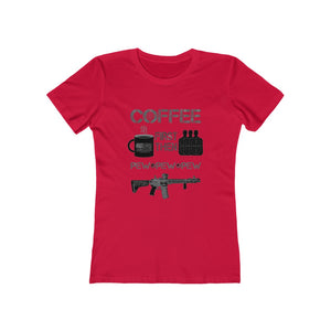 Coffee First - Pew Pew Pew - Women's Tee - Sniperology