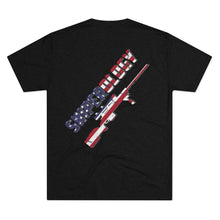 Load image into Gallery viewer, Stars and Stripes Tri-Blend Men&#39;s Crew Tee - Sniperology