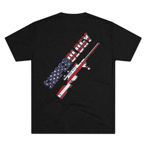 Stars and Stripes Tri-Blend Men's Crew Tee - Sniperology