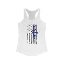 Load image into Gallery viewer, Thin Blue Line - Patrol Rifle - Women&#39;s Racerback Tank Top - Sniperology