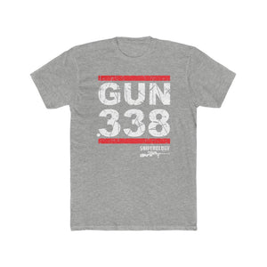 GUN .338 - Men's Cotton Crew Tee - Sniperology