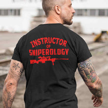 Load image into Gallery viewer, INSTRUCTOR Of - SNIPEROLOGY - Men&#39;s Cotton Crew Tee - Sniperology