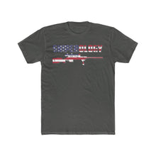 Load image into Gallery viewer, Sniperology American Flag - Men&#39;s Cotton Crew Tee - Sniperology