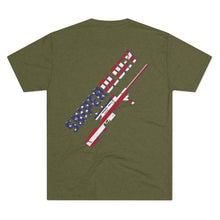 Load image into Gallery viewer, Stars and Stripes Tri-Blend Men&#39;s Crew Tee - Sniperology