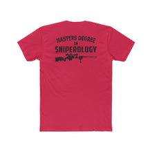 Load image into Gallery viewer, MASTERS DEGREE in - Sniperology - Men&#39;s Cotton Crew Tee - Sniperology
